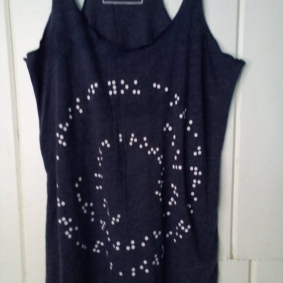 Two Blind Brothers Tank Top Women S Sleeveless Racer Back Soft Stretch Gray - Picture 5 of 13